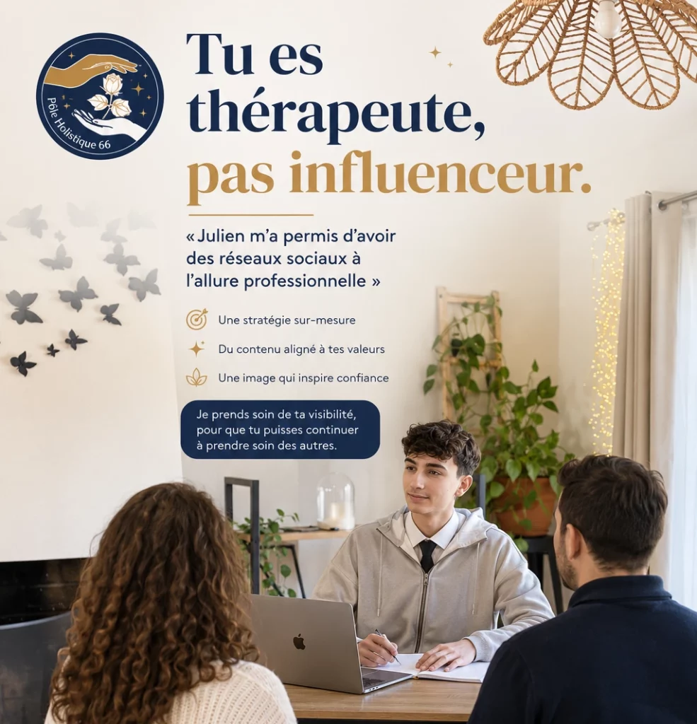 Julien accompagne les praticiens au développement de leur réseau sociaux